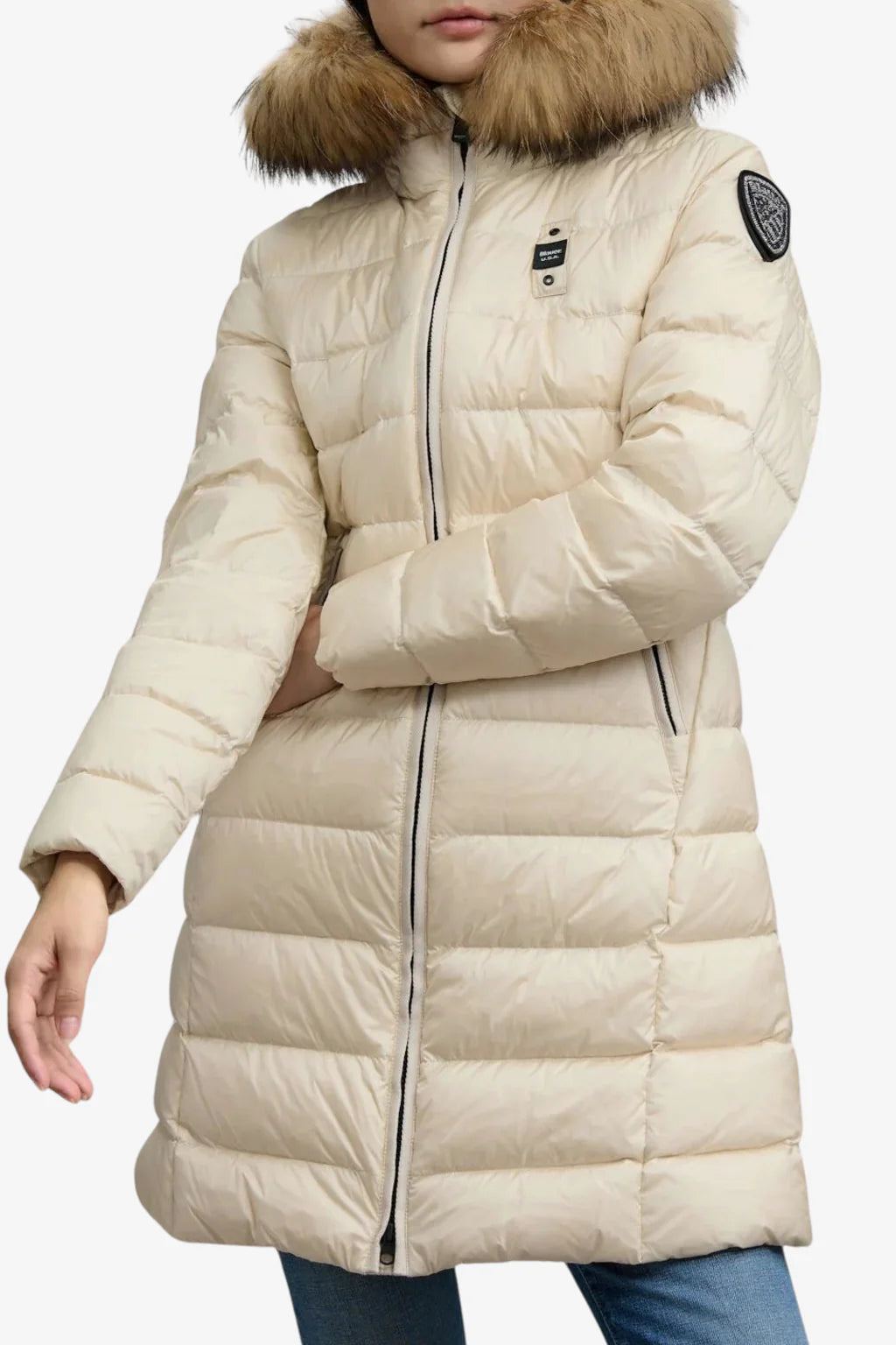 PIUMINO LUNGO BLAUER KRISTIN CON PELO INT PIUMA