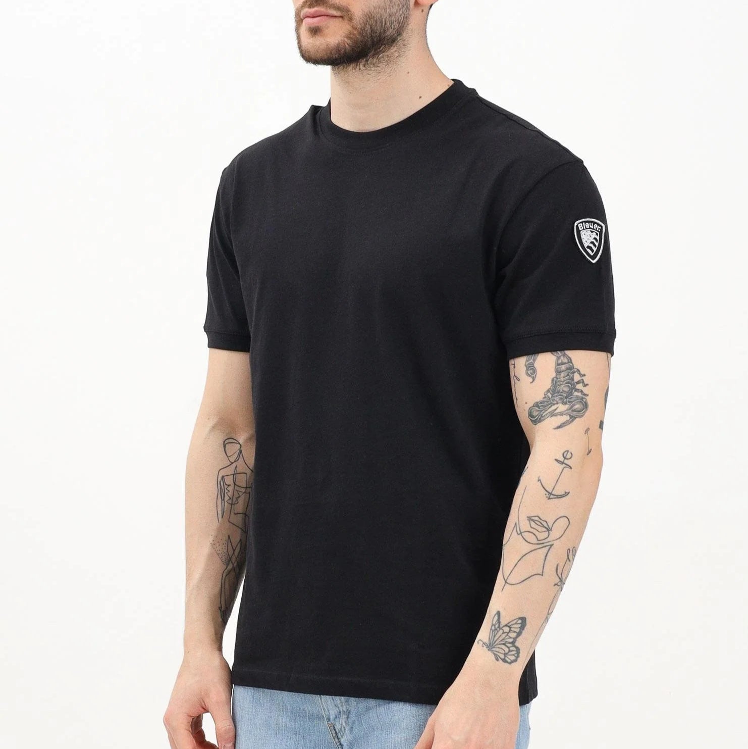 TSHIRT BLAUER ANTONY SCUDO MANICA