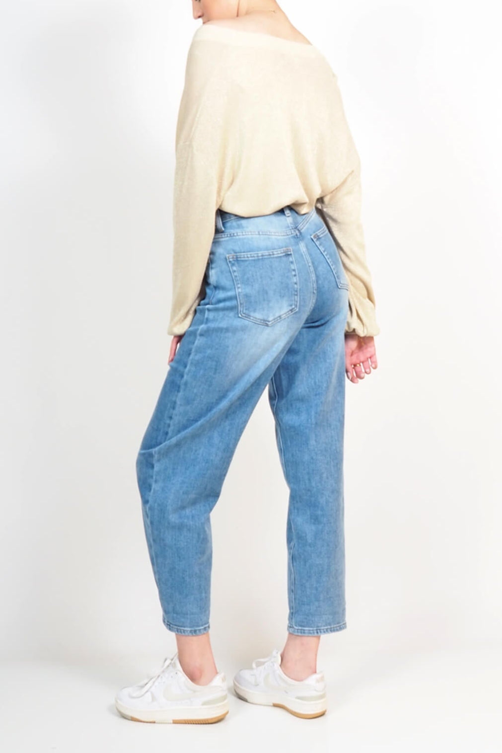 CARDIGAN SEM ANASTASIA SCOLLO V BOTTONATO IN LUREX OVER