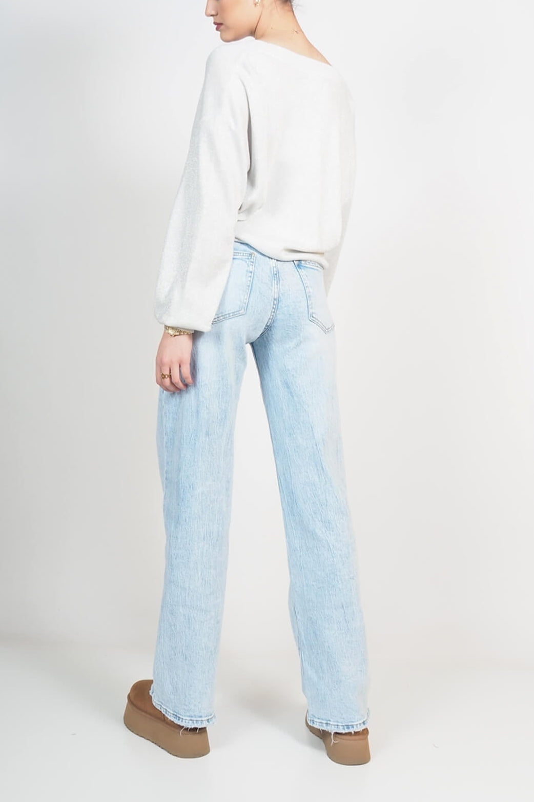 CARDIGAN SEM ANASTASIA SCOLLO V BOTTONATO IN LUREX OVER