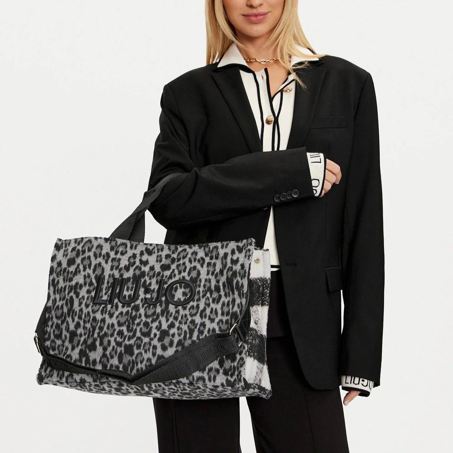 BORSA LIUJO TOTE PELO ANIMALIER