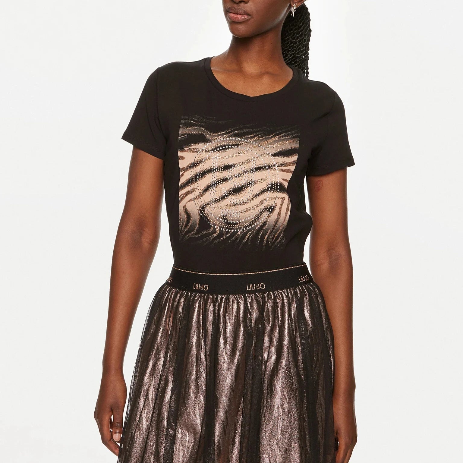 TSHIRT LIUJO MANICA CORTA LOGO ZEBRA