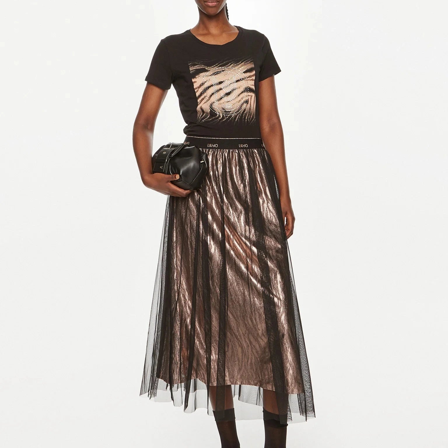 TSHIRT LIUJO MANICA CORTA LOGO ZEBRA