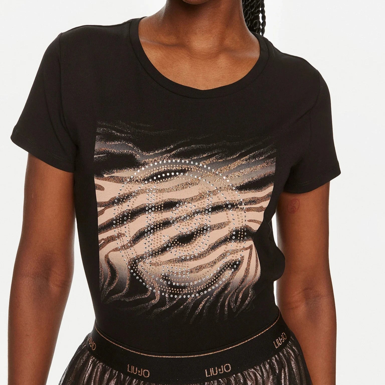 TSHIRT LIUJO MANICA CORTA LOGO ZEBRA