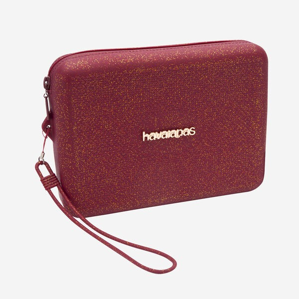 CLUTCH HAVAIANAS POCHETTE NECESSAIRE GLITTER AMARANTH