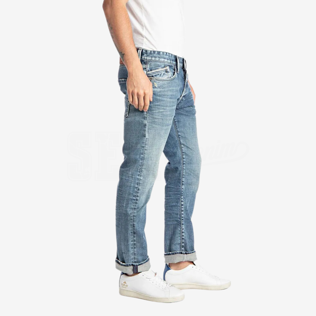 JEANS REPLAY WAITOM REGULAR FIT 12OZ CONFORT OLDWASH