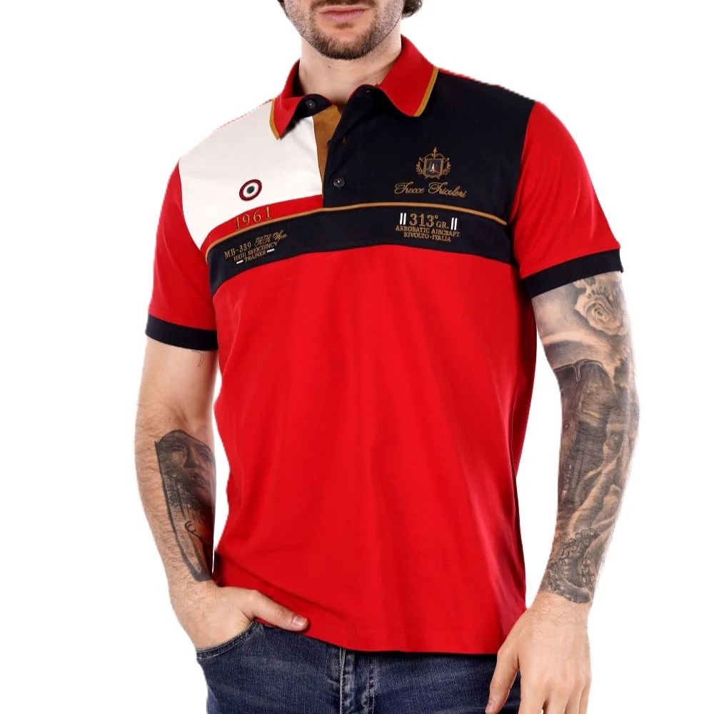 POLO AERONAUTICA MILITARE MC TRICOLOR