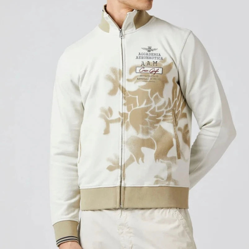 FELPA AERONAUTICA MILITARE FULLZIP GRIFO