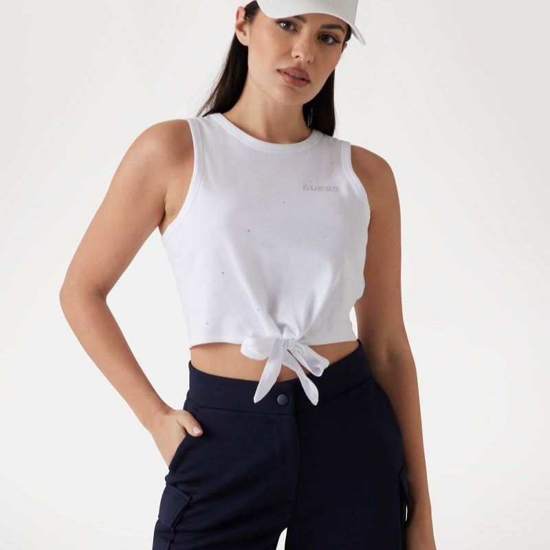 CANOTTA GUESS CROP NODO PRIMULA RHINESTONES