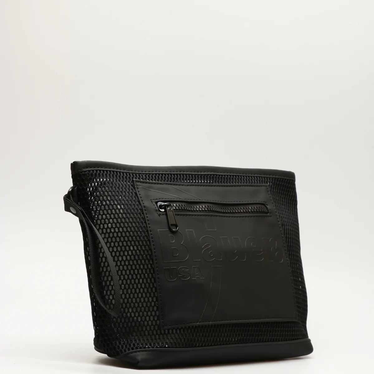 BEAUTY CASE BLAUER CLUTCH BOAT A MANO