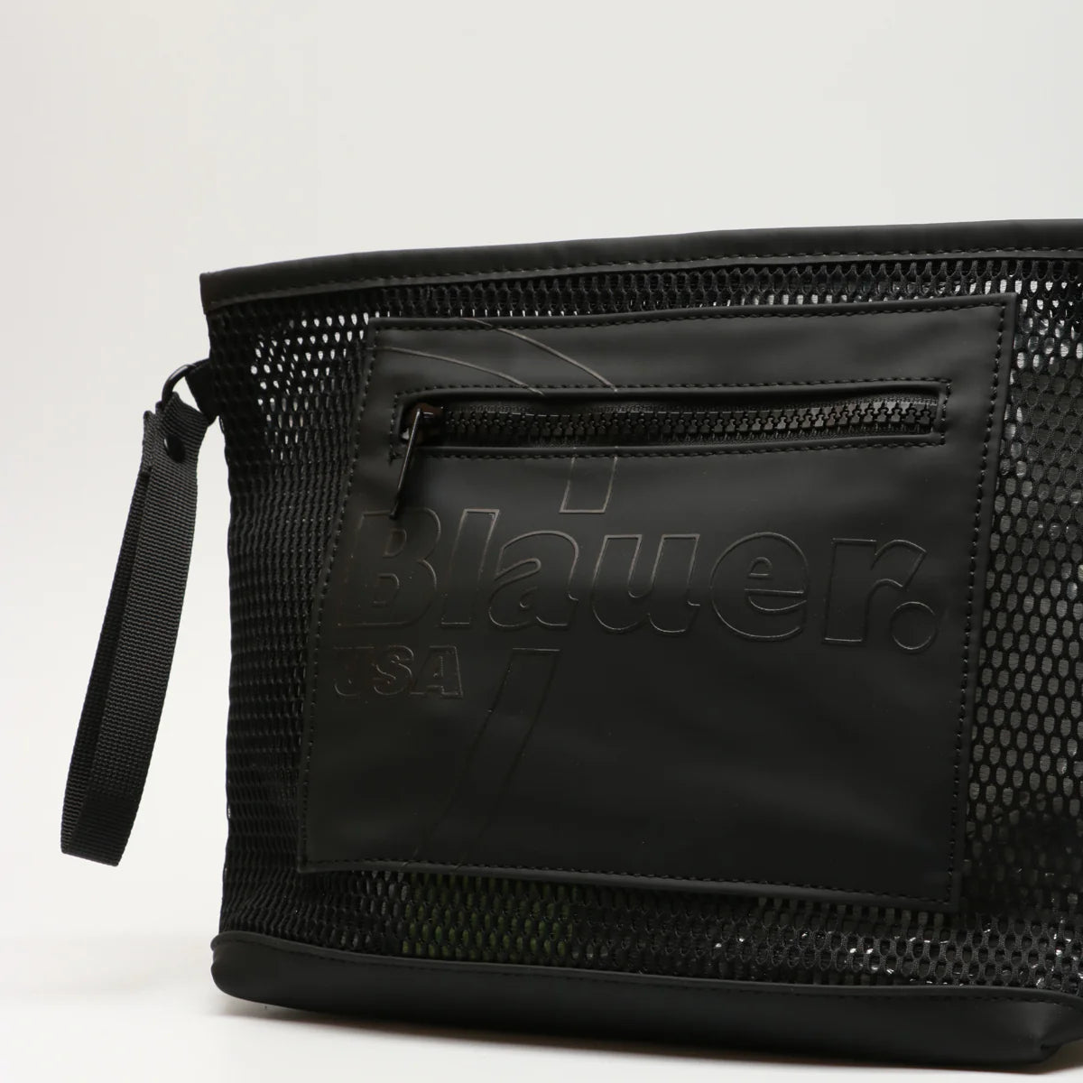 BEAUTY CASE BLAUER CLUTCH BOAT A MANO