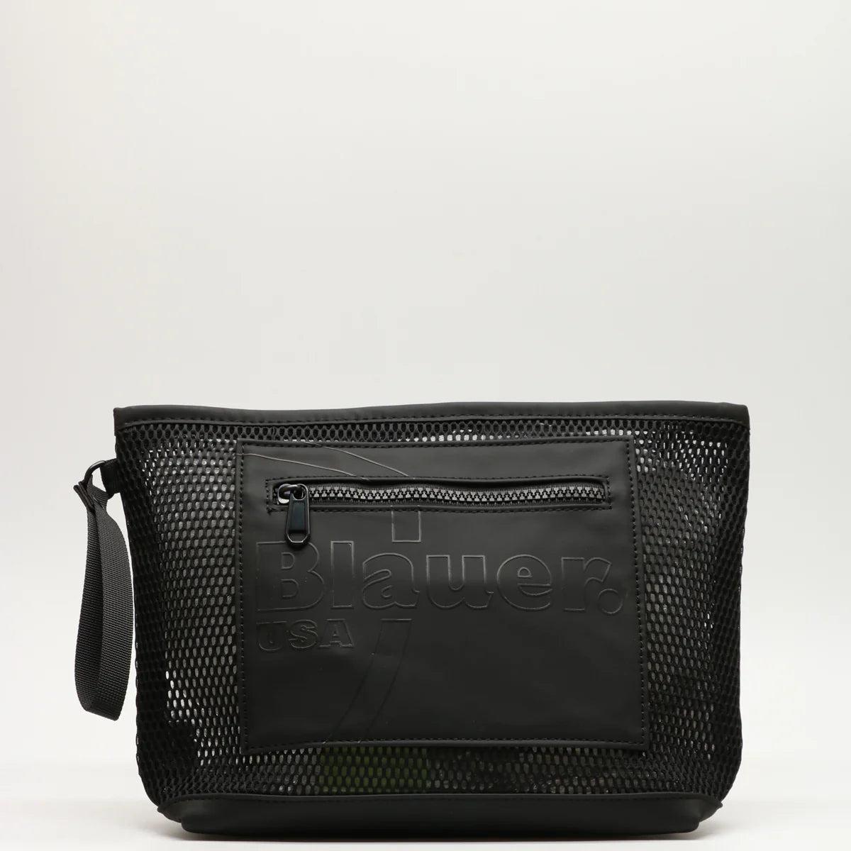 BEAUTY CASE BLAUER CLUTCH BOAT A MANO