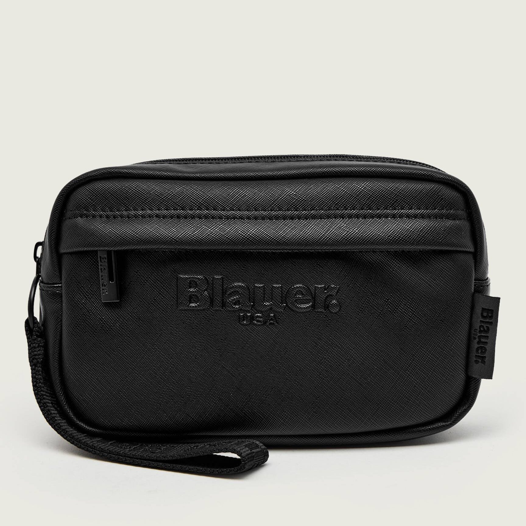 POCHETTE BLAUER CLUTCH A MANO PELLE MARTELLATA VEGAN GOY