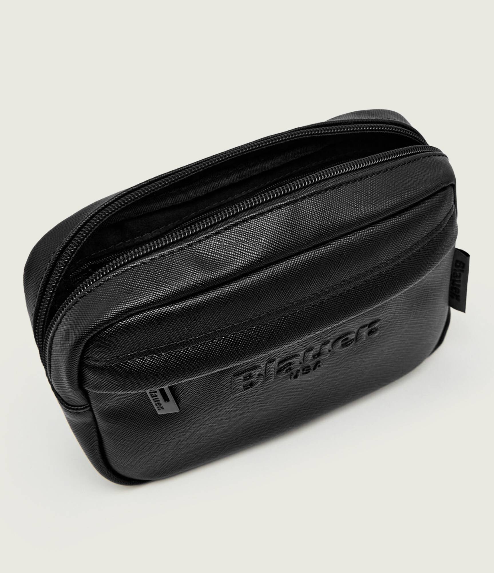 POCHETTE BLAUER CLUTCH A MANO PELLE MARTELLATA VEGAN GOY