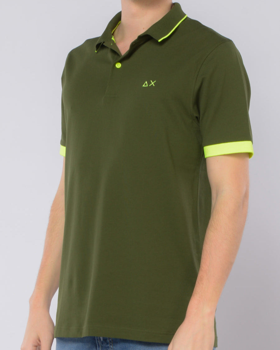 POLO SUN68 SMALL LOGO FLUO