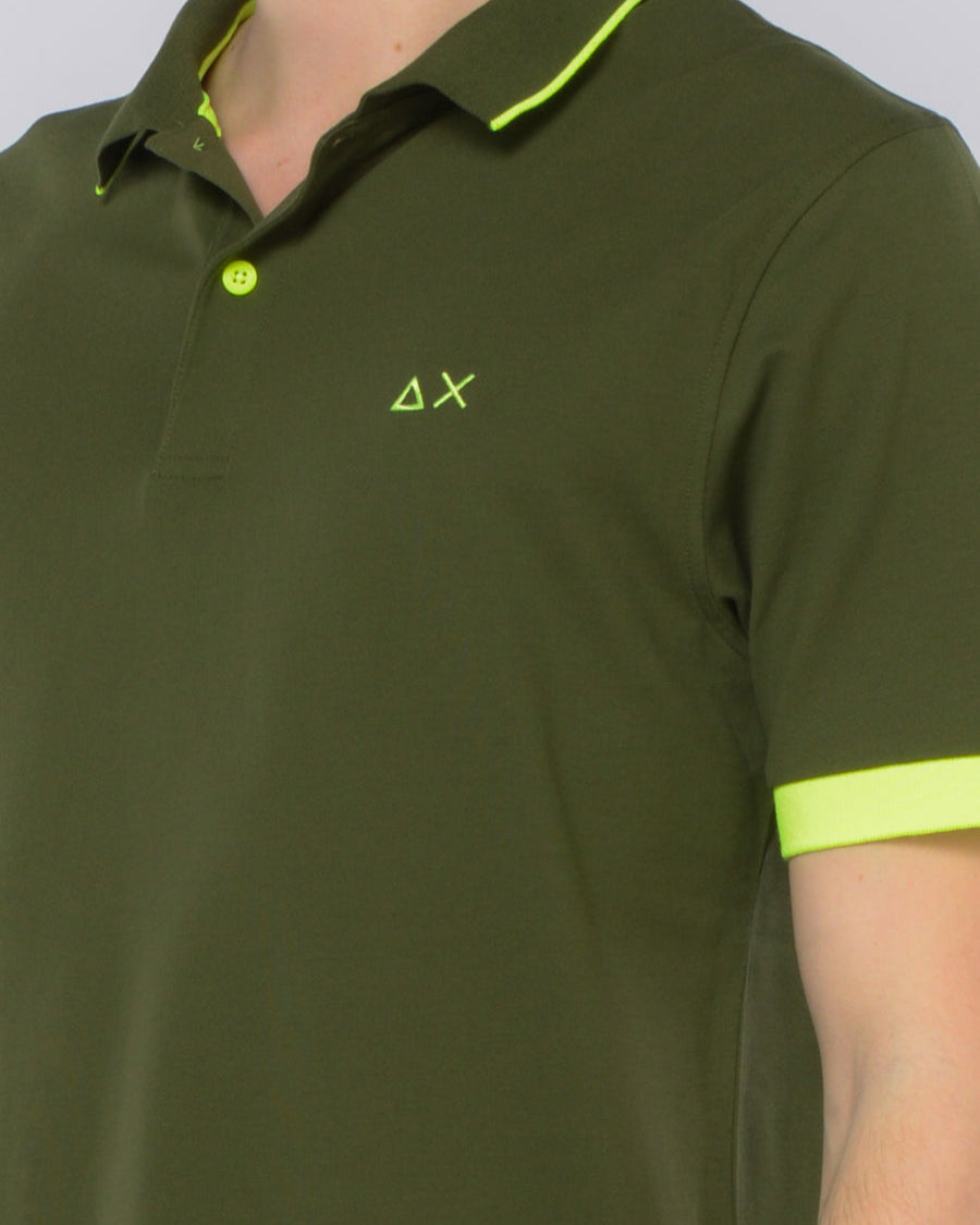 POLO SUN68 SMALL LOGO FLUO