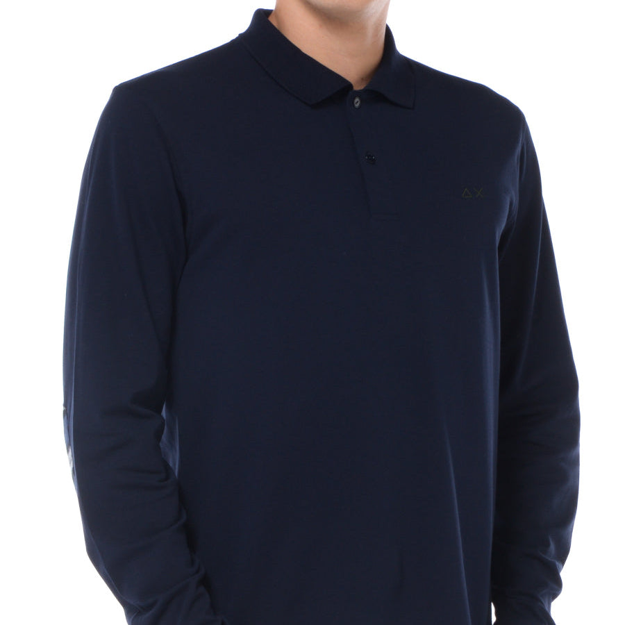 POLO SUN68 ML CONTRAST FABRIC ELBOW TOPPA