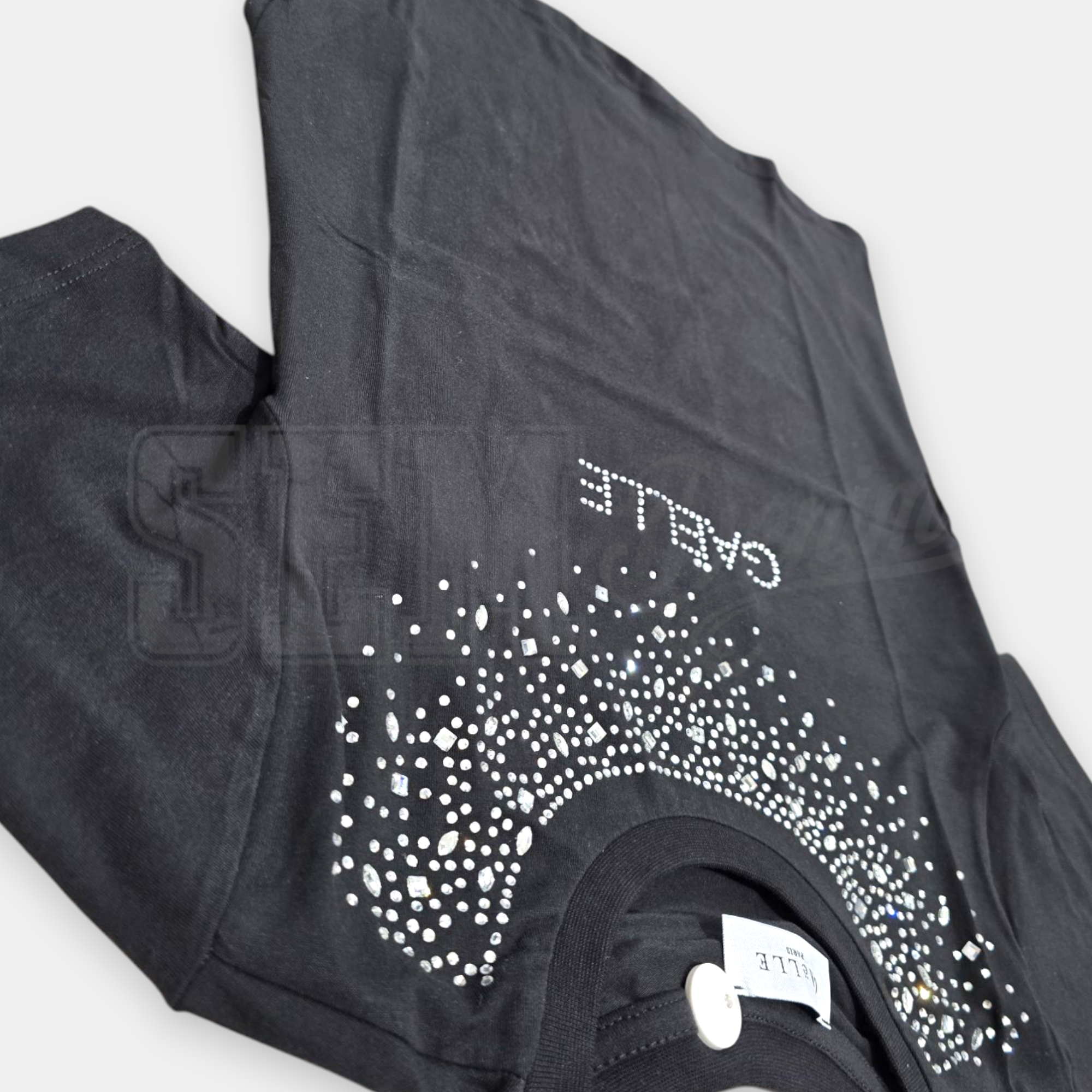 TSHIRT GAELLE STRASS PLUS COLLO