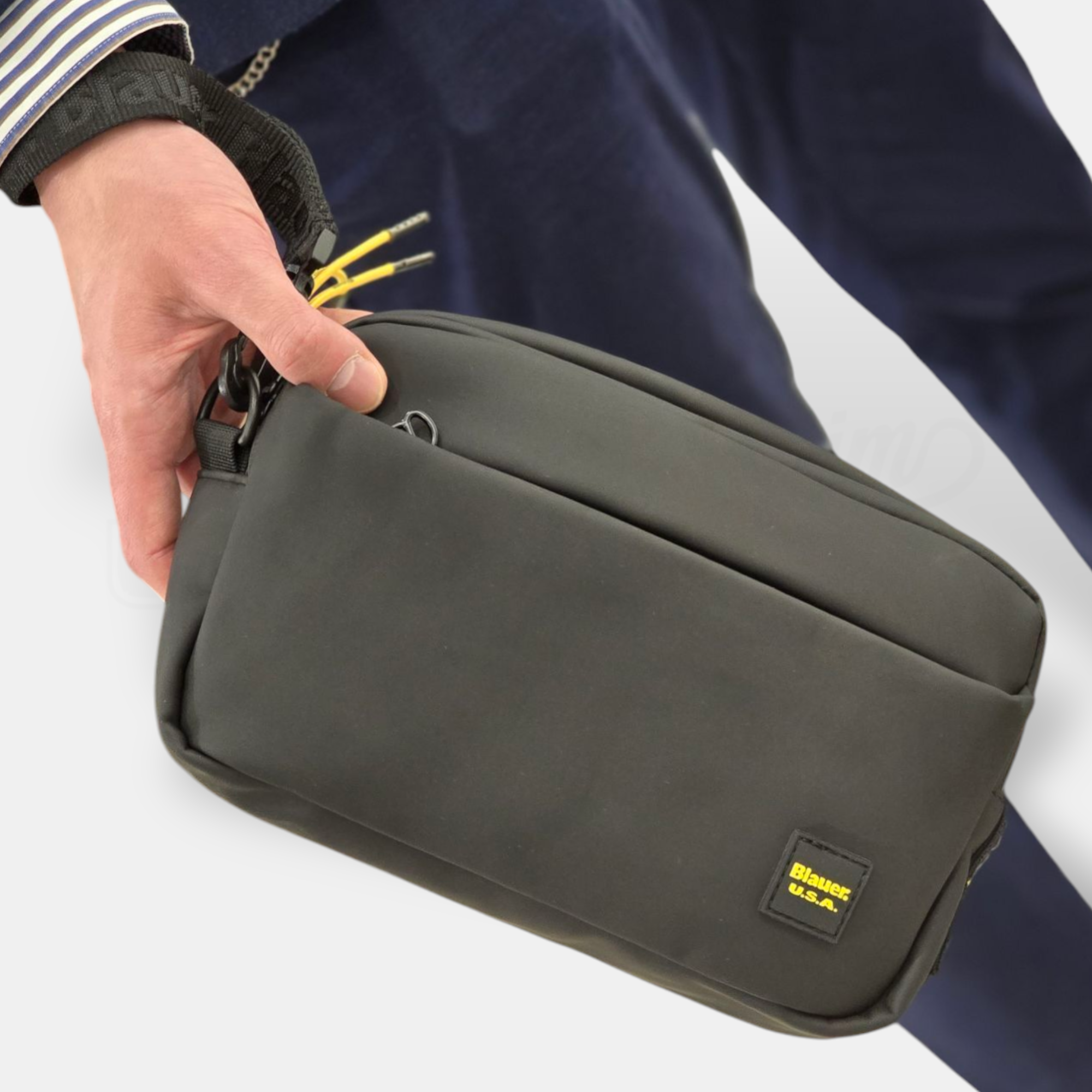 POCHETTE BLAUER THOM A MANO GOMMATO