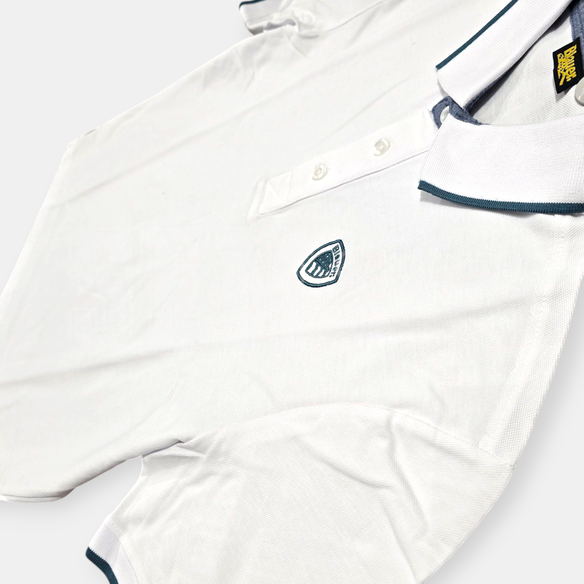 POLO BLAUER DAMON MC COLLO CONTRASTO