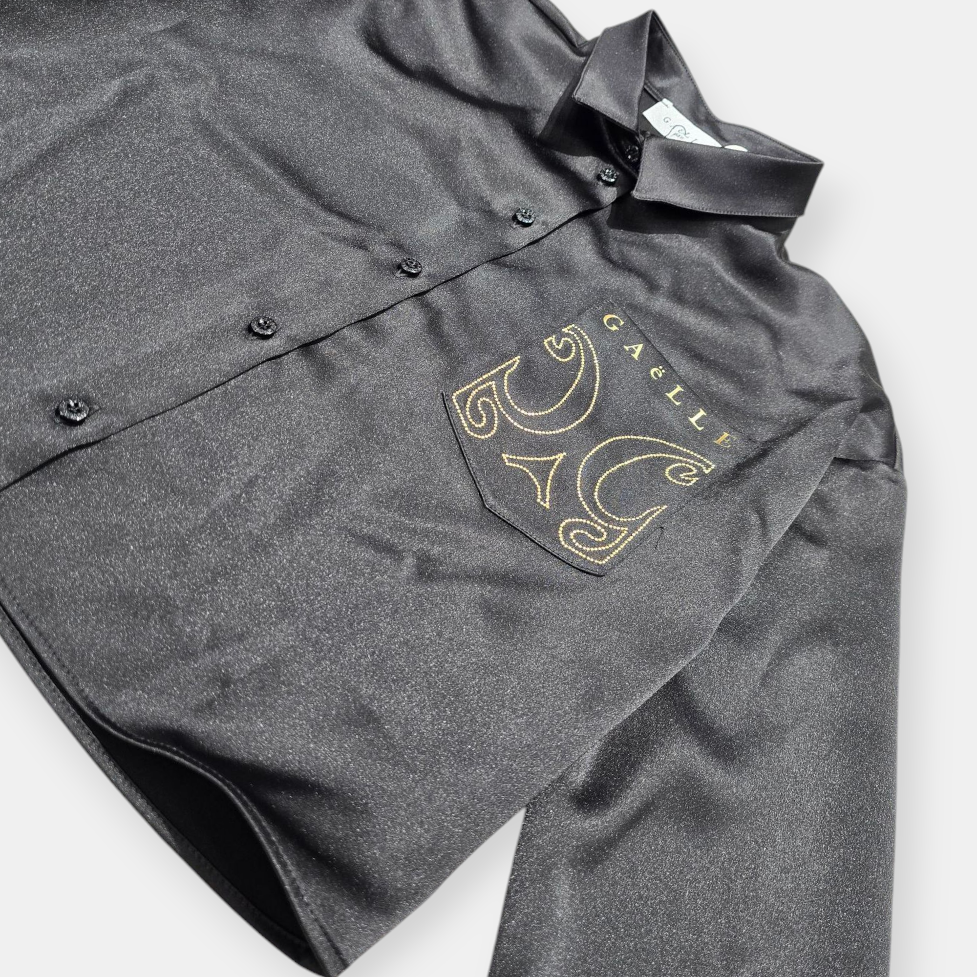 CAMICIA CROP GAELLE STRASS PLUS COLLO MANICA