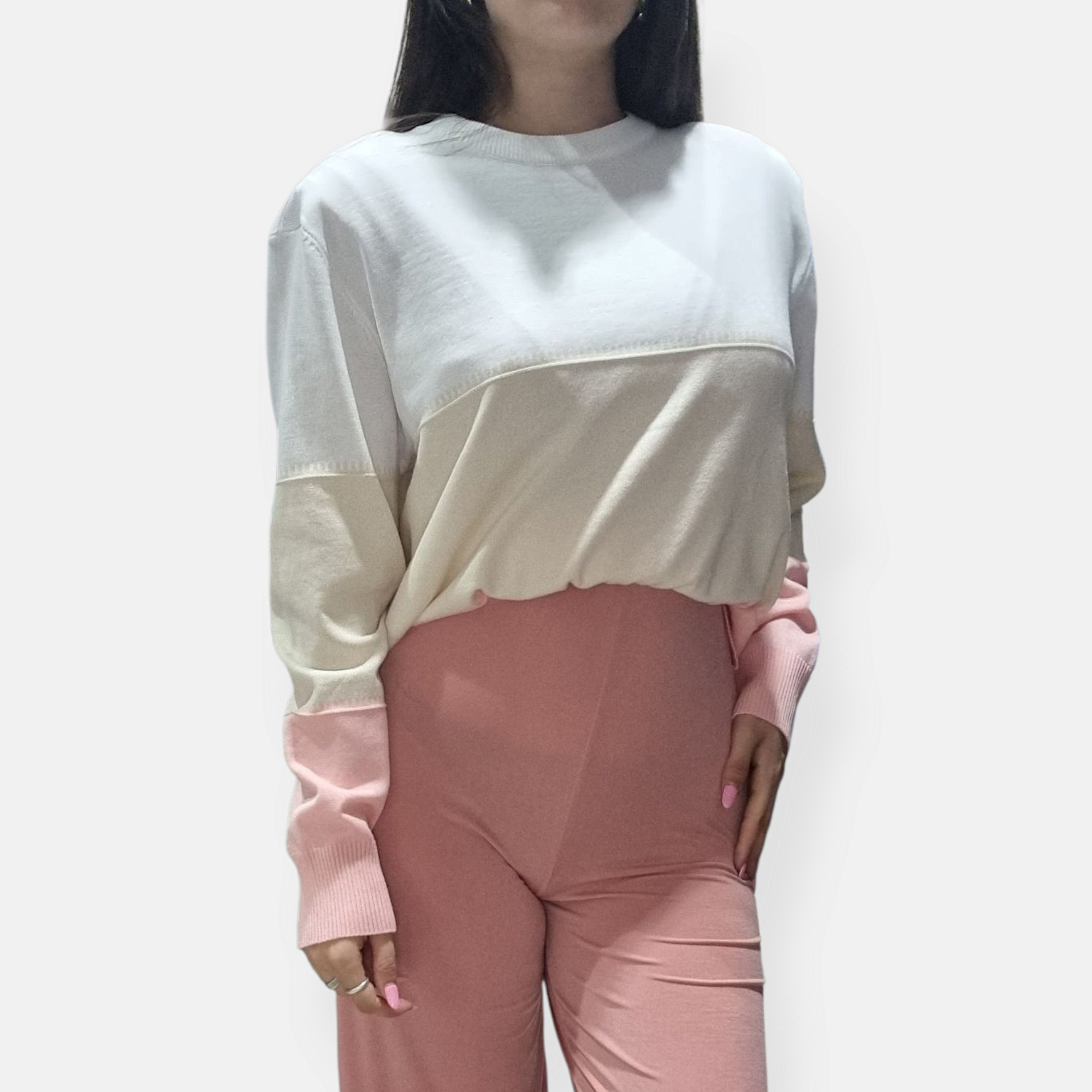 MAGLIA SEM ADELAIDE OVERSIZE TRICOLOR