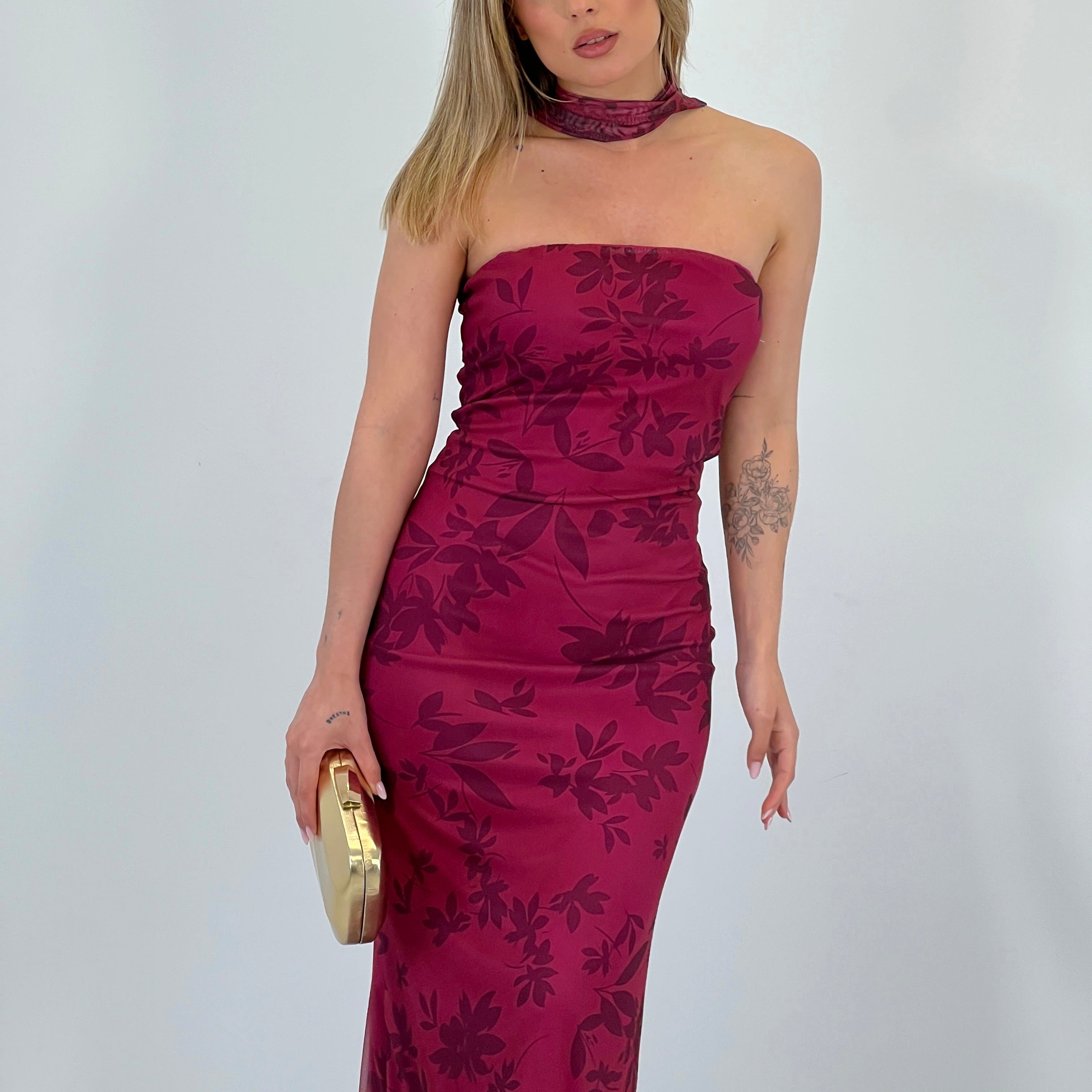 ABITO FASCIA VELO TULLE FASCIA VELATO COMBO IN FANTASIA