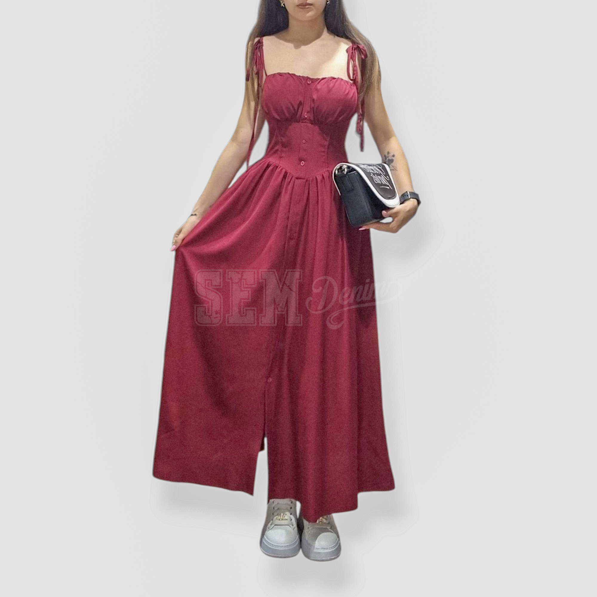 ABITO CORSETTO CON COPPE E GONNA LARGA