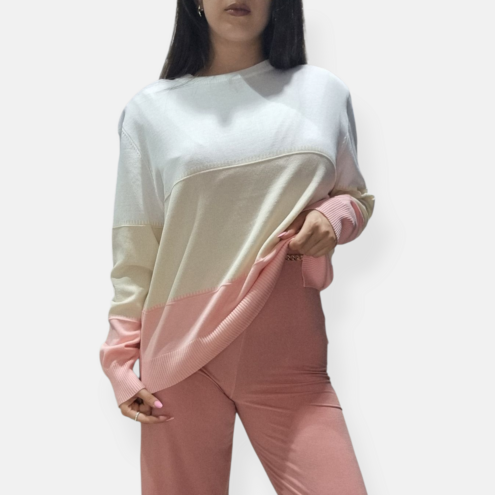 MAGLIA SEM ADELAIDE OVERSIZE TRICOLOR
