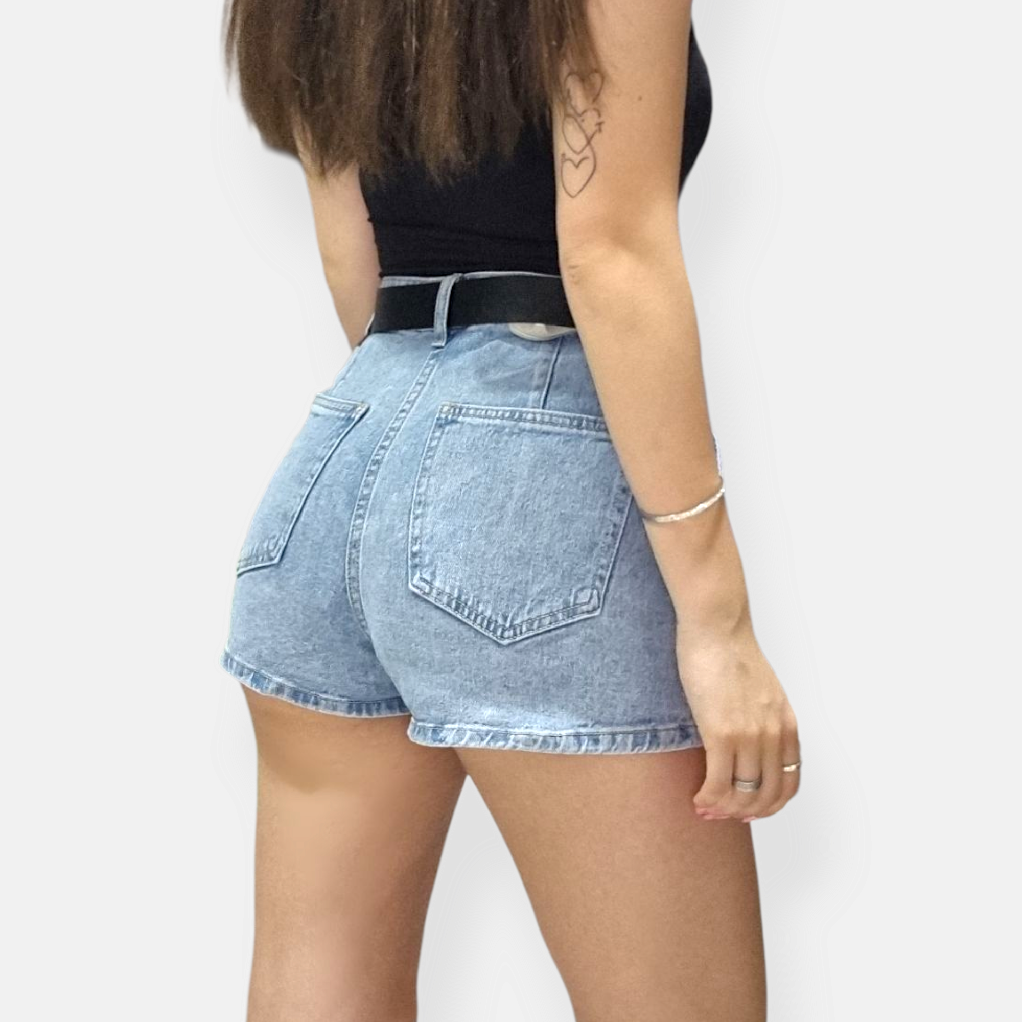 GONNA PANTALONCINO TASCHINO CON PENCES