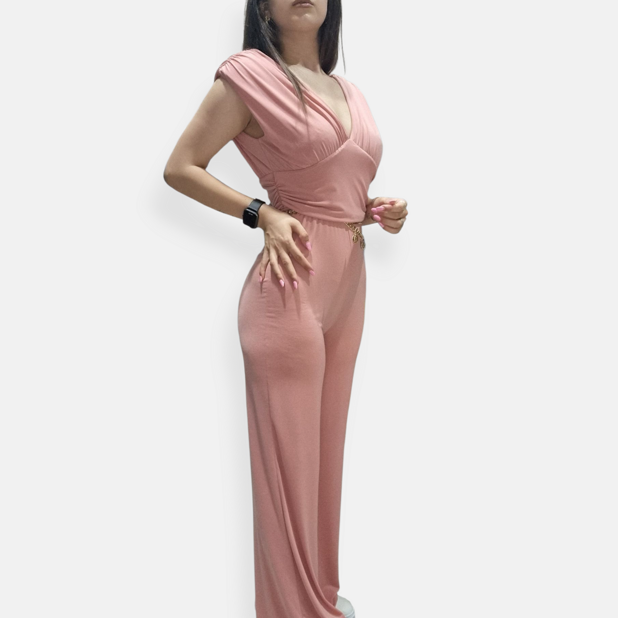TUTA JUMPSUIT SPALLINE IMBOTTITE SCOLLO V