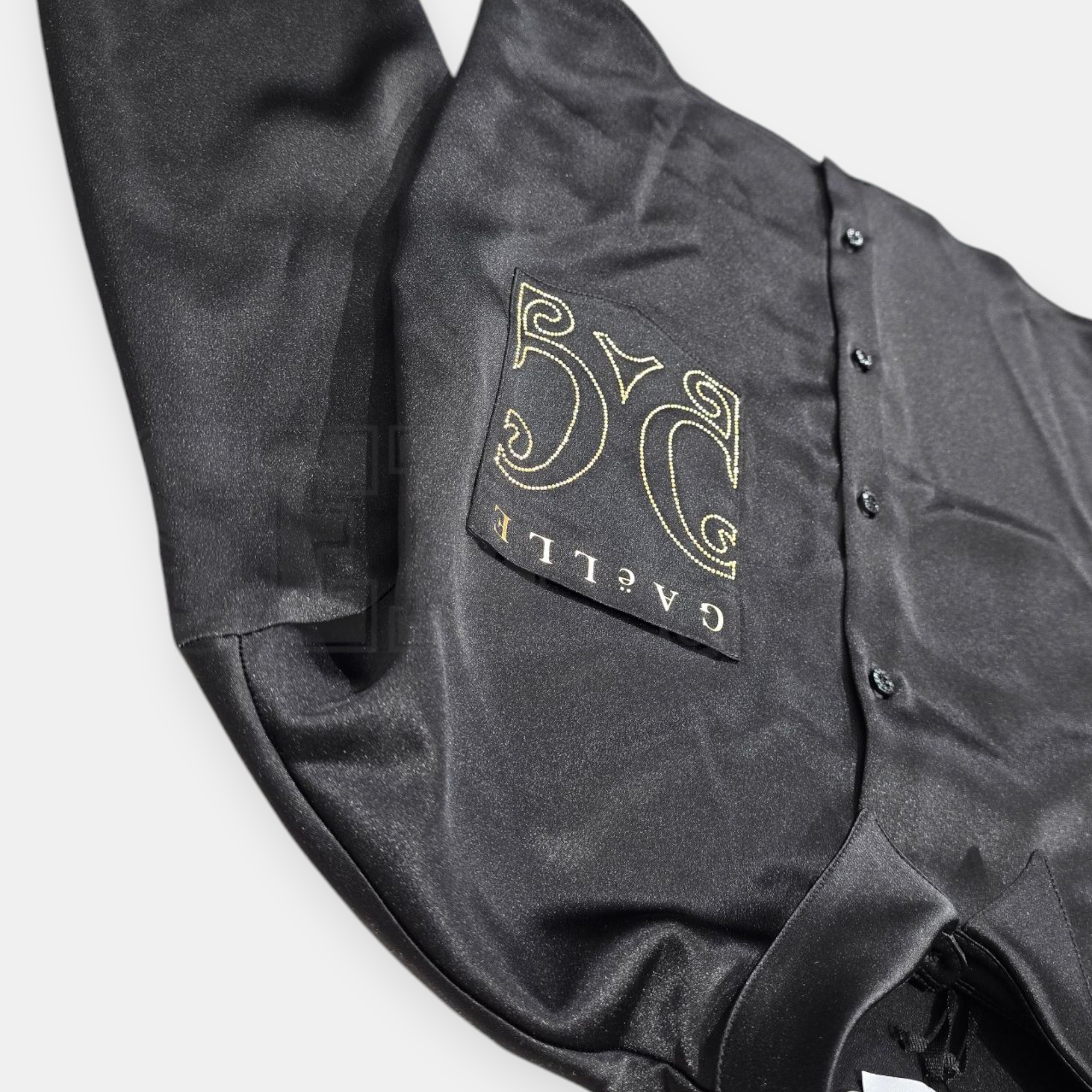 CAMICIA CROP GAELLE STRASS PLUS COLLO MANICA