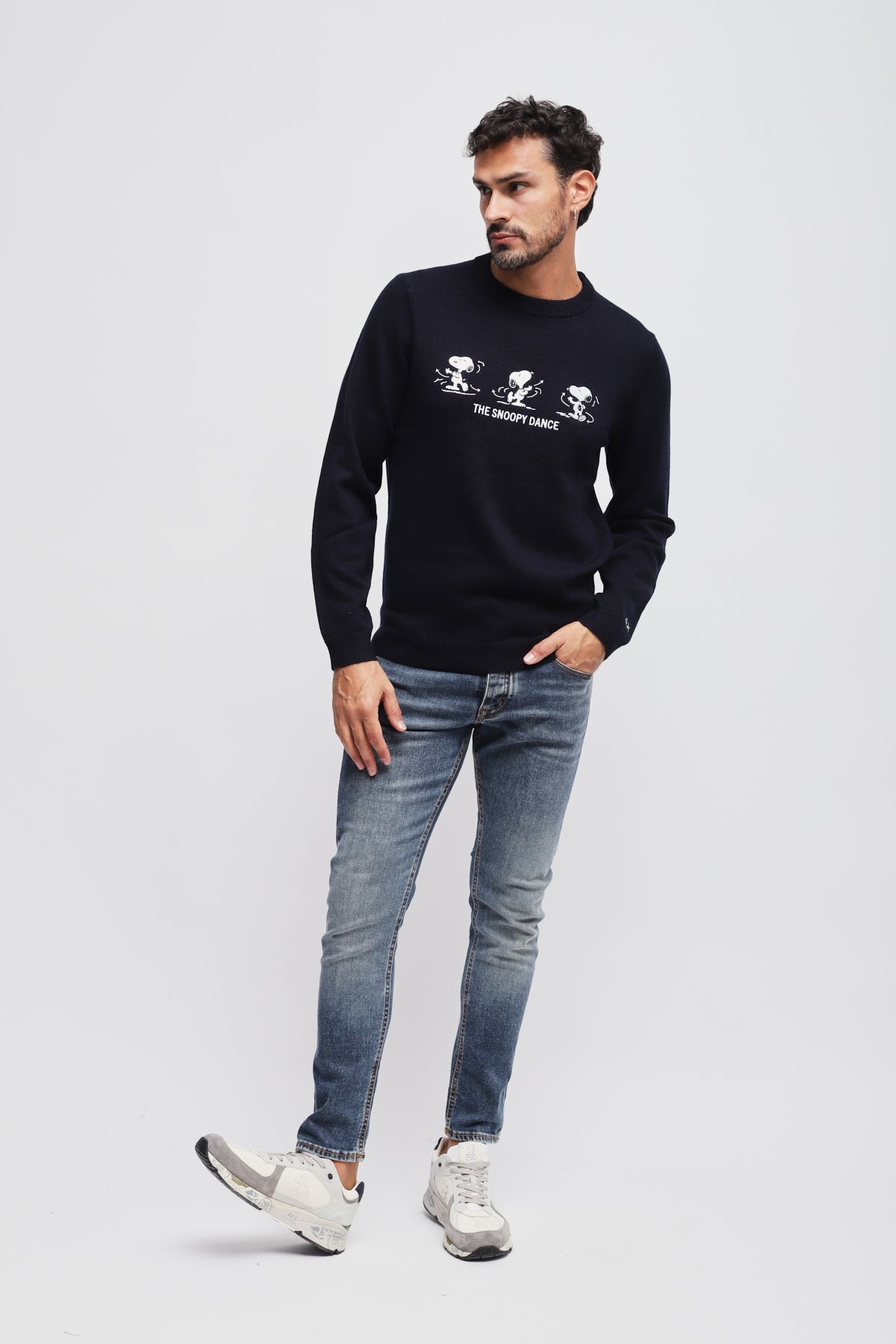 MAGLIONE SUN68 X PEANUTS GIROCOLLO SNOOPY COLLECTION LANA