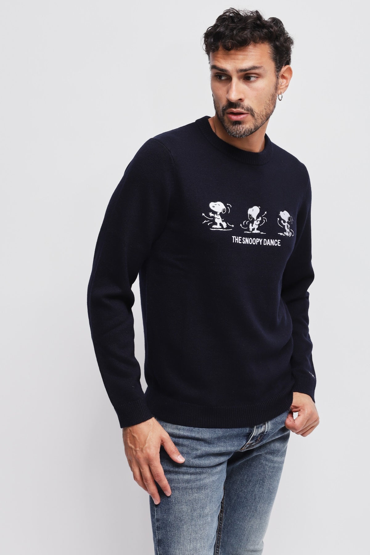 MAGLIONE SUN68 X PEANUTS GIROCOLLO SNOOPY COLLECTION LANA