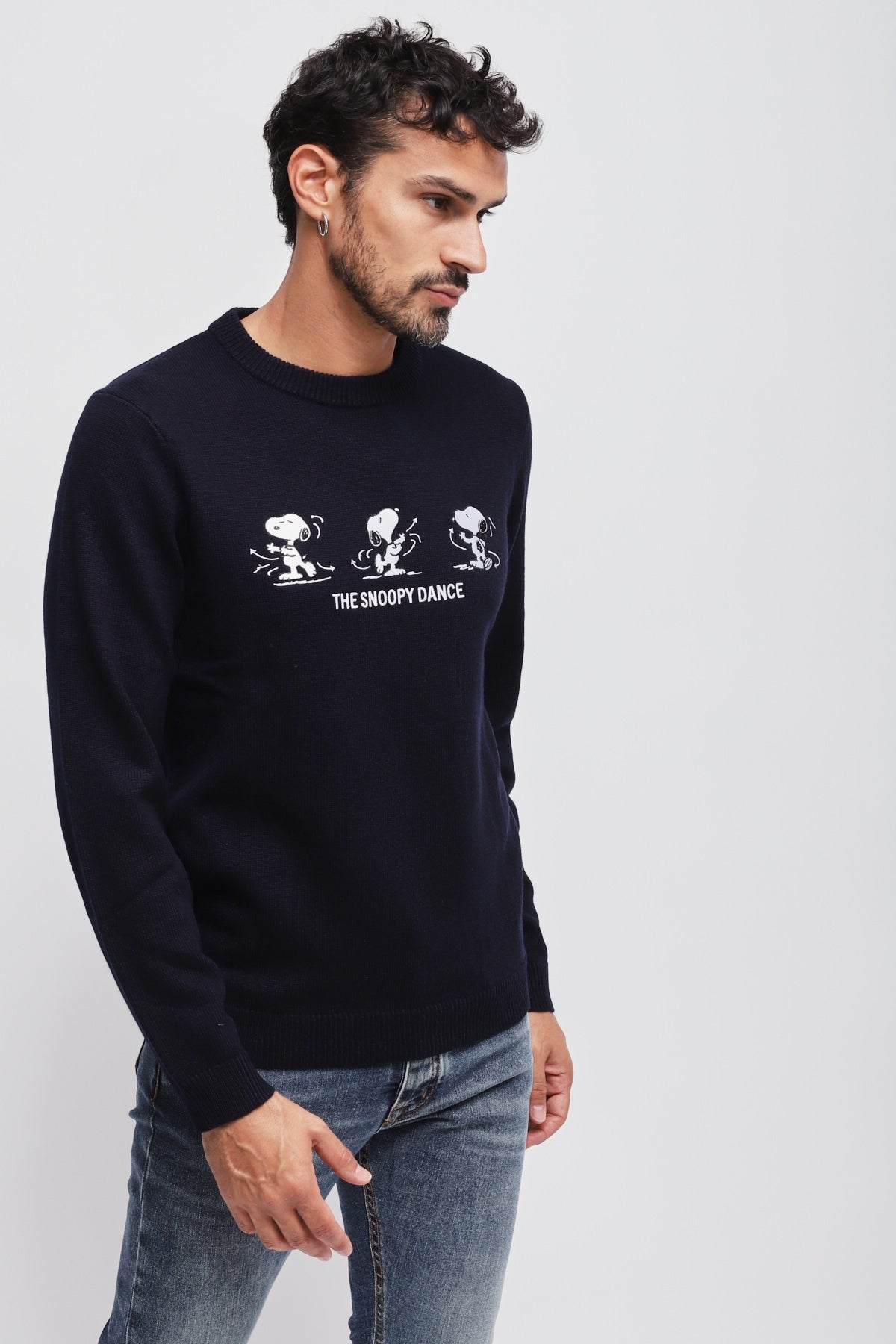 MAGLIONE SUN68 X PEANUTS GIROCOLLO SNOOPY COLLECTION LANA