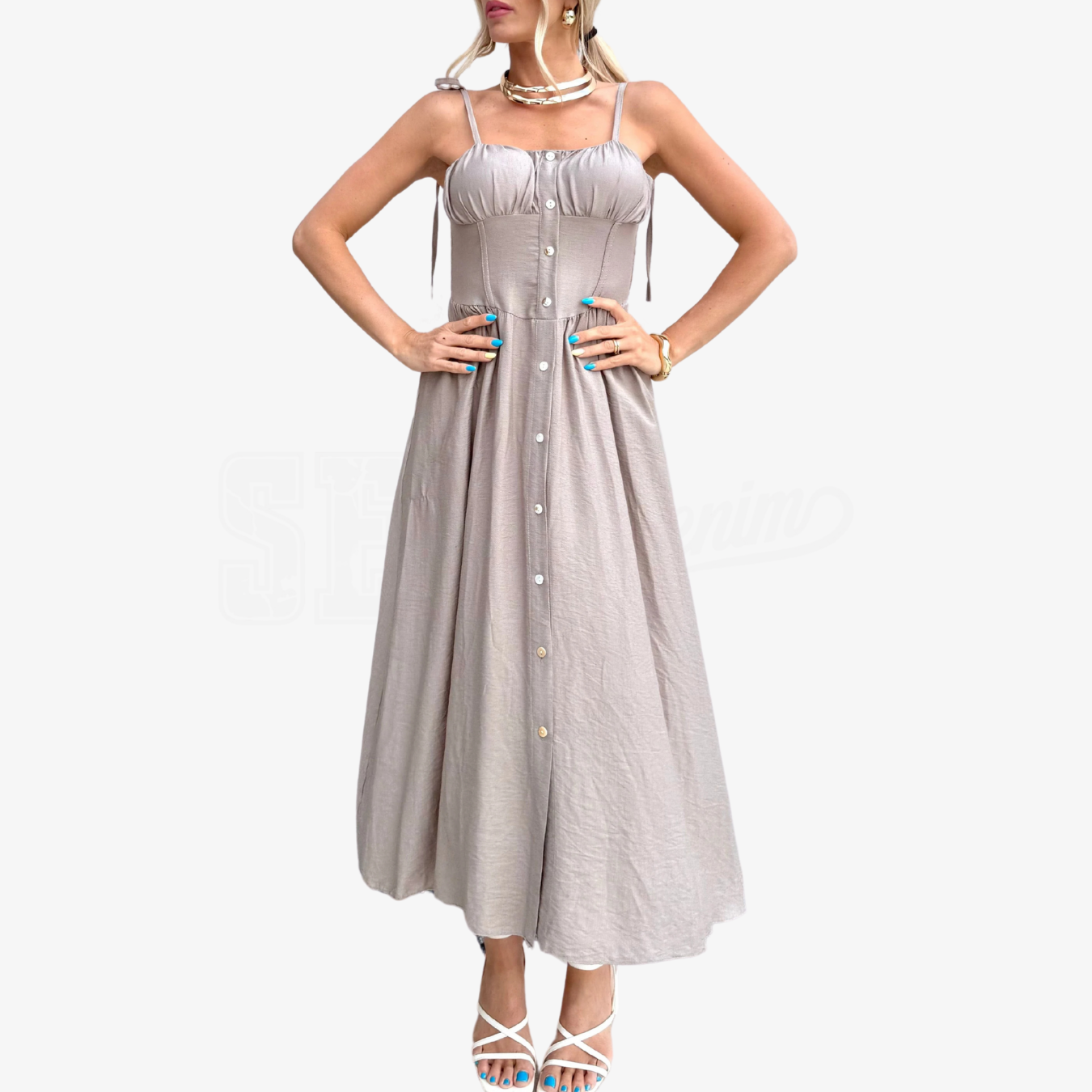 ABITO CORSETTO CON COPPE E GONNA LARGA