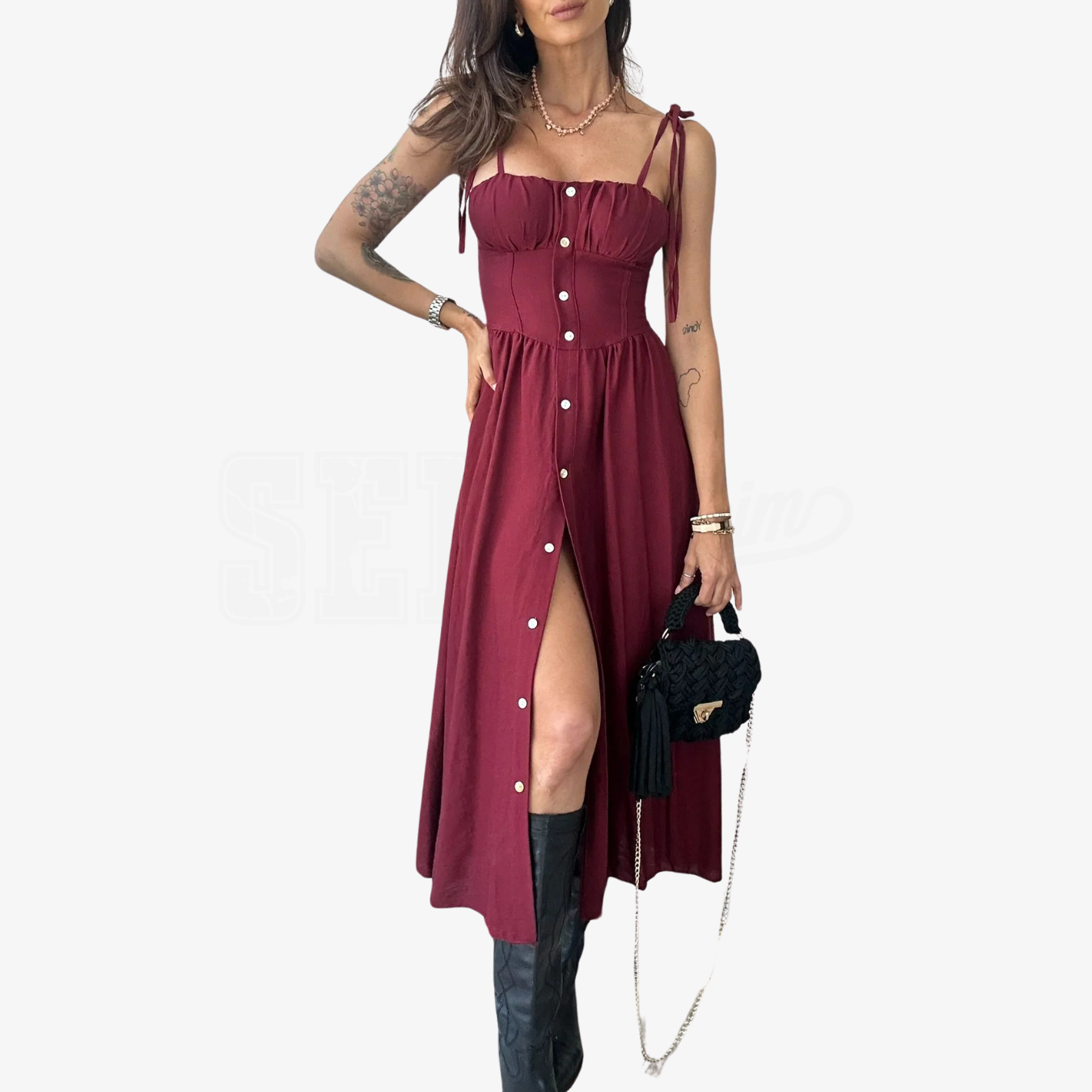 ABITO CORSETTO CON COPPE E GONNA LARGA