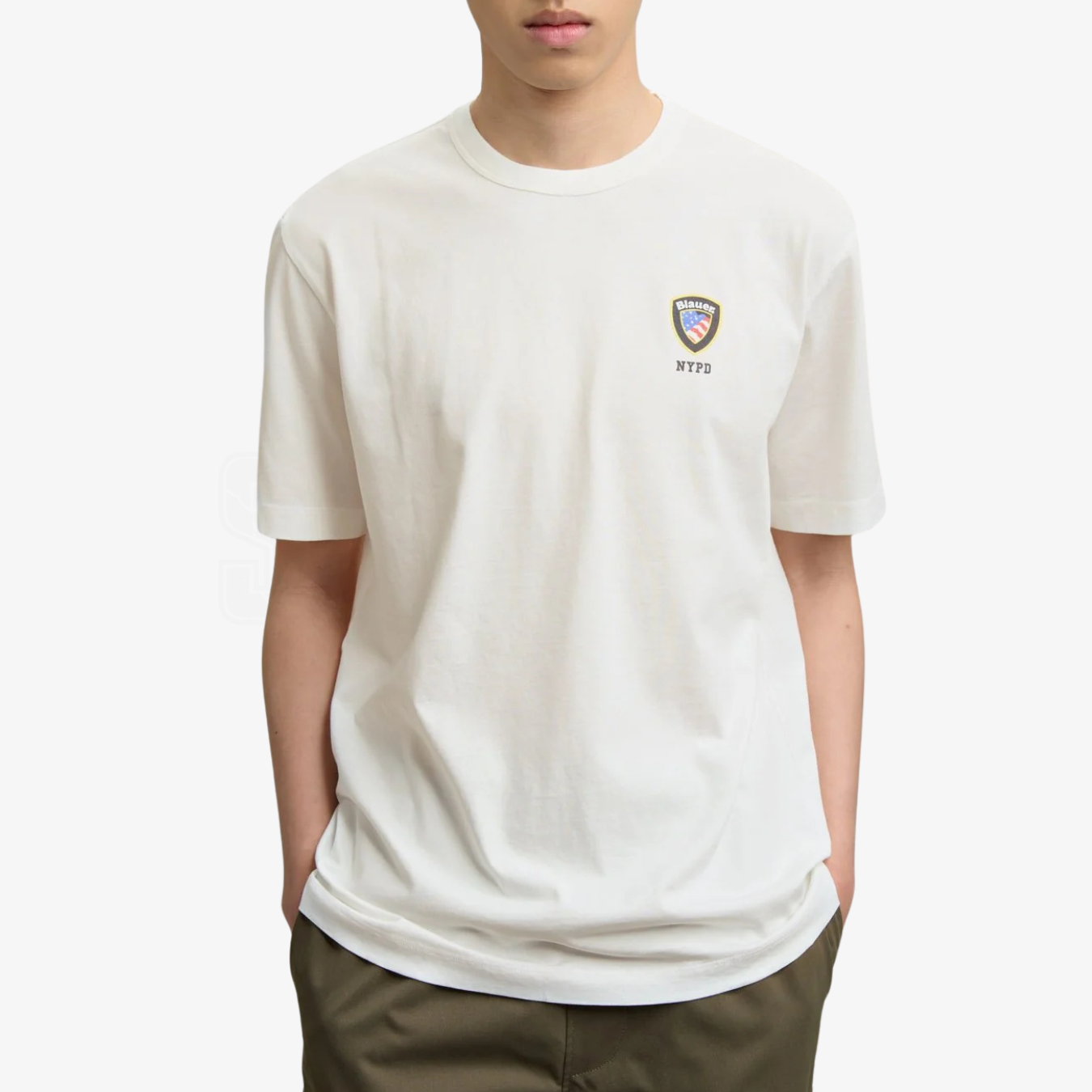 TSHIRT BLAUER IRVING MINILOGO SCUDETTO