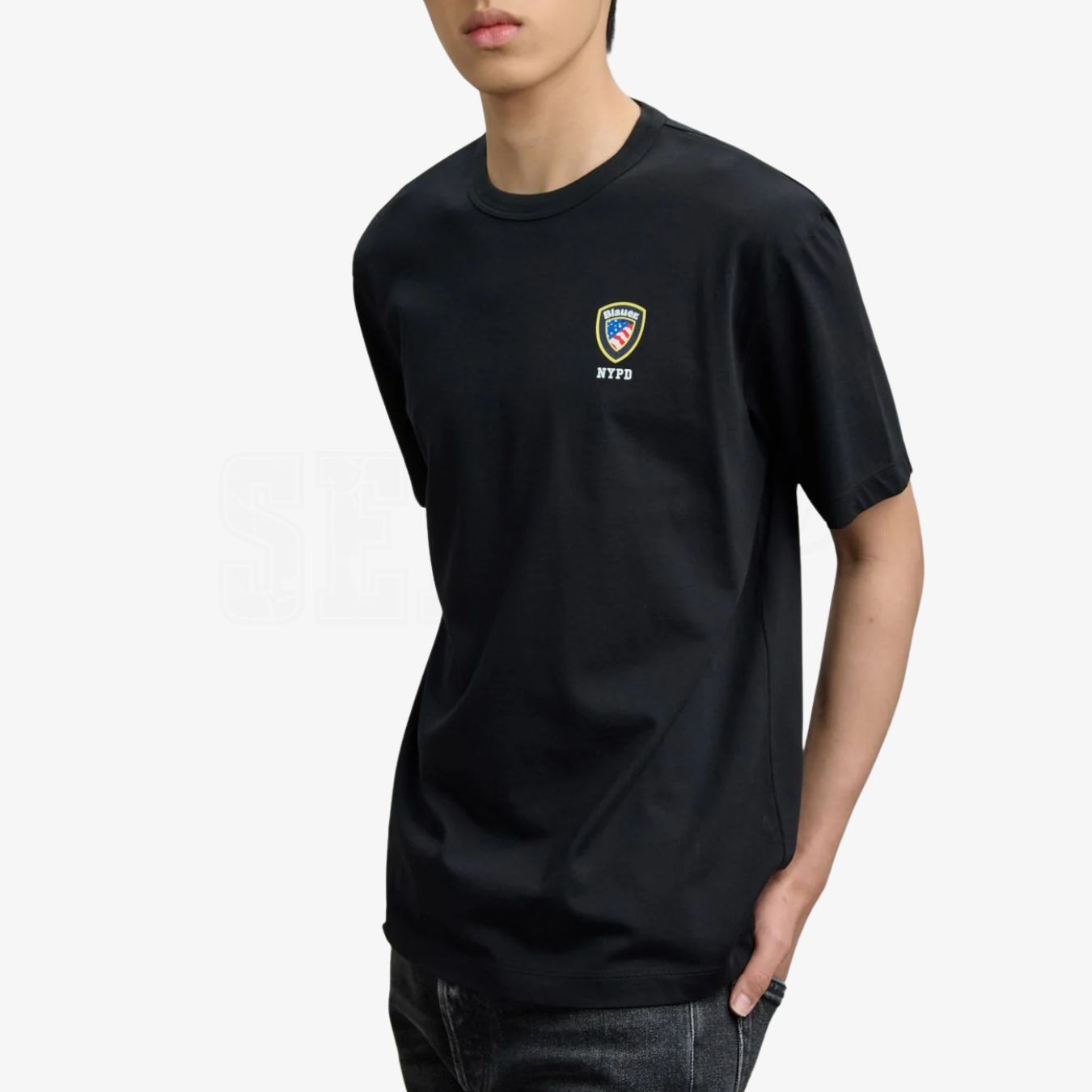 TSHIRT BLAUER IRVING MINILOGO SCUDETTO