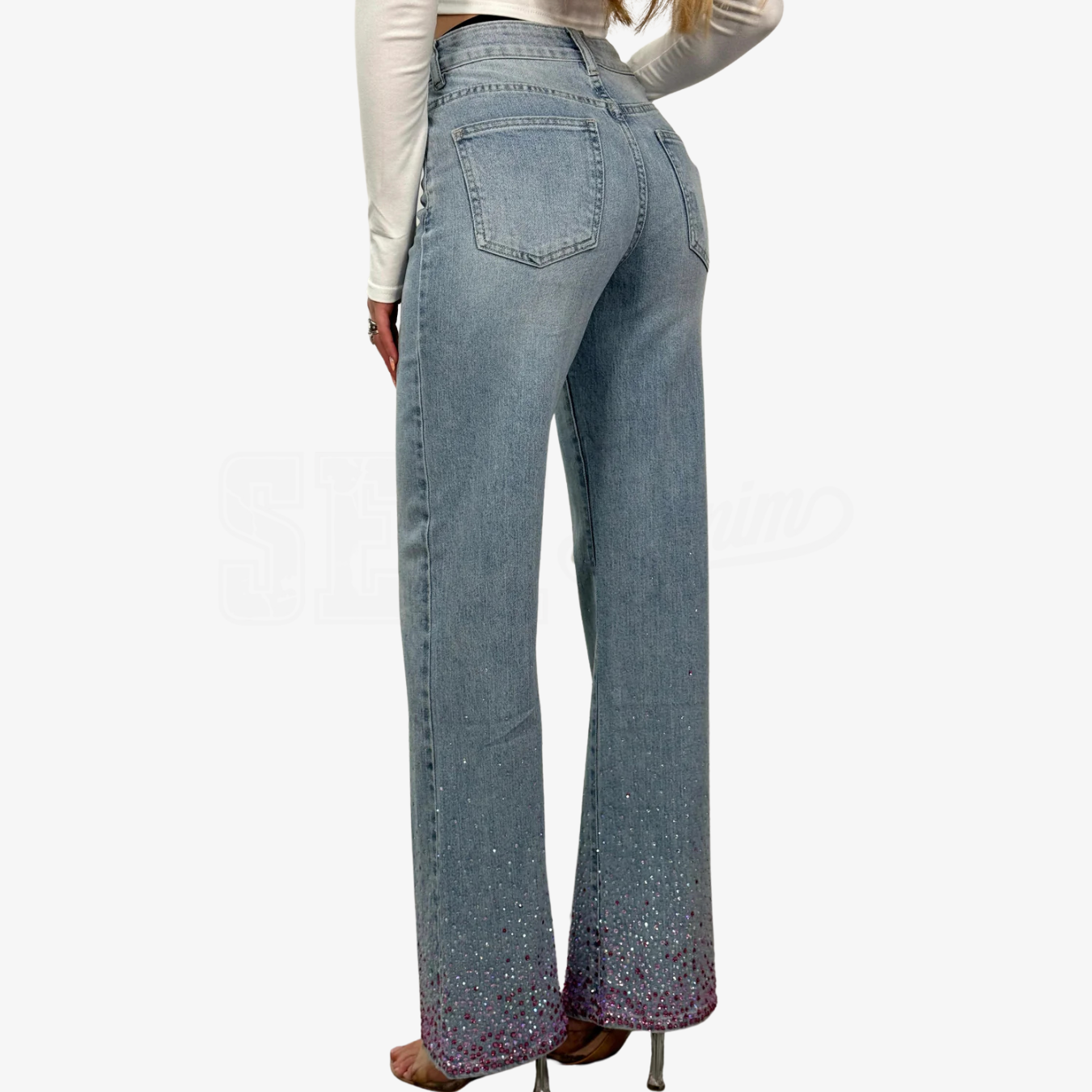 JEANS PALAZZO DIAMOND RAIN FUXIA FONDOM