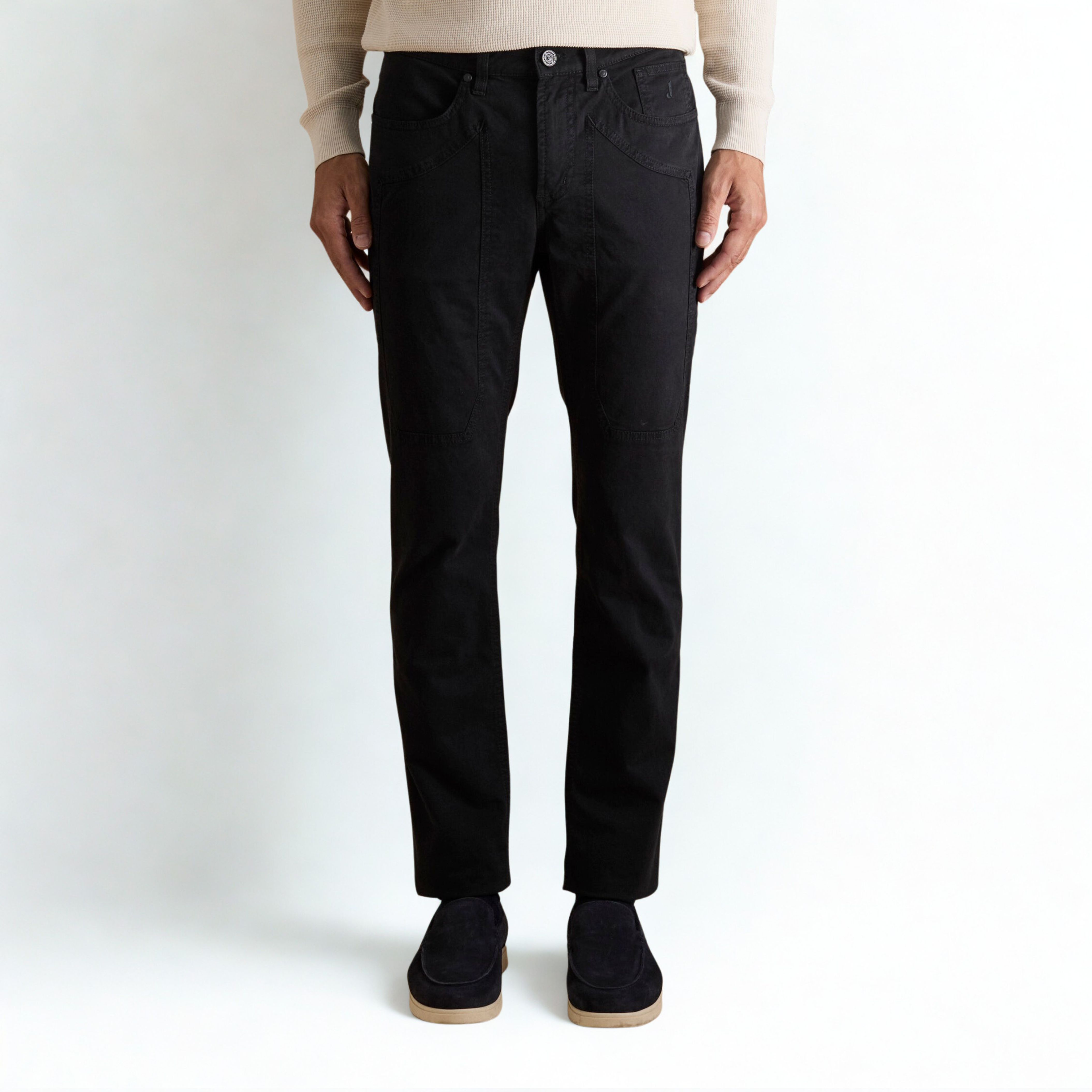 PANTALONE JECKERSON GABARDINA MERIGL JOHN SLIM NERO