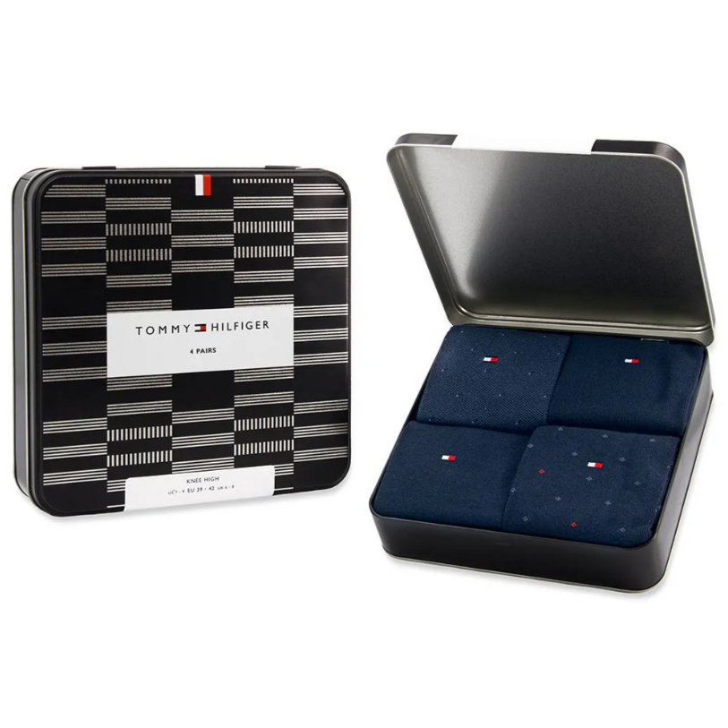 CALZE TOMMY HILFIGER GIFTBOX 4 PAIA LUNGHE