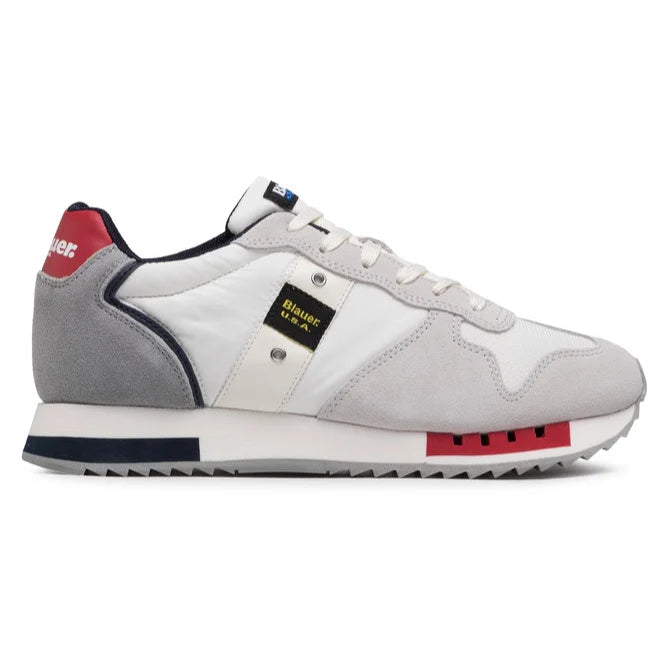 SCARPE BLAUER QUEENS BIANCO ROSSO BLU