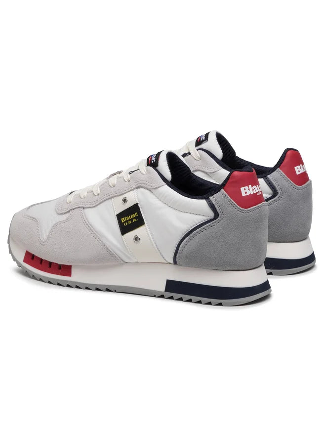SCARPE BLAUER QUEENS BIANCO ROSSO BLU