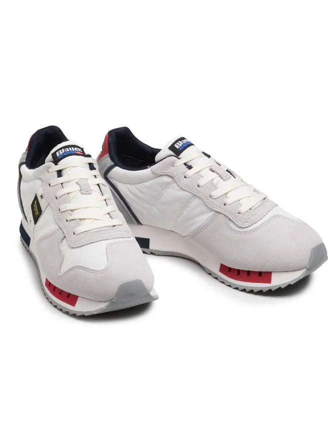 SCARPE BLAUER QUEENS BIANCO ROSSO BLU