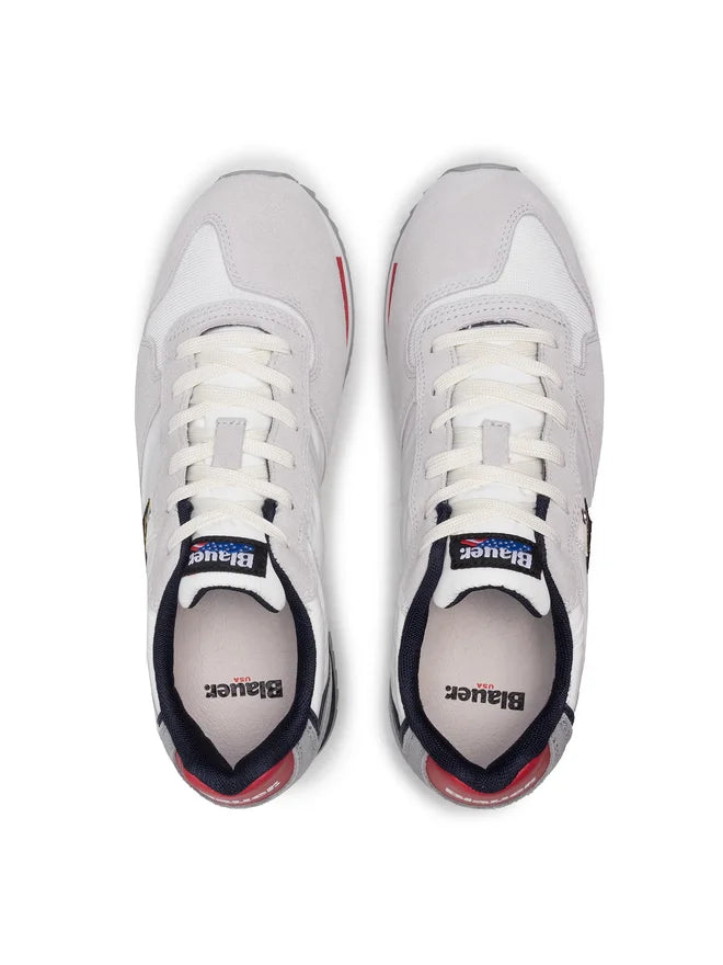 SCARPE BLAUER QUEENS BIANCO ROSSO BLU
