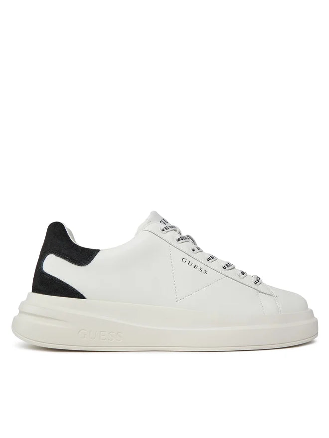 SCARPE GUESS ELBA FONDO MQ WHITE BLACK