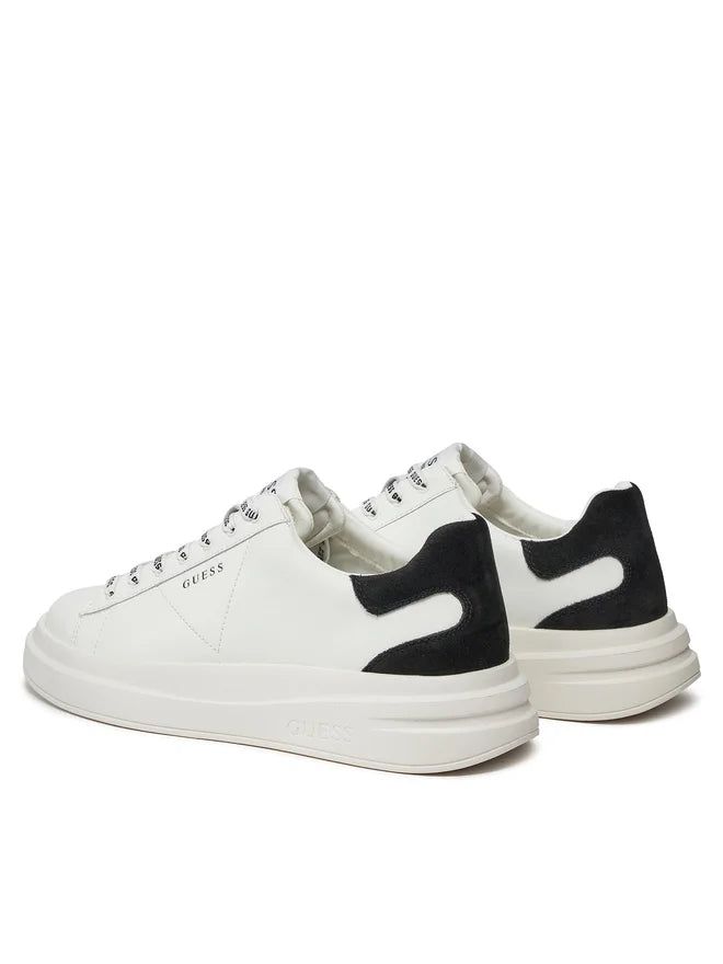 SCARPE GUESS ELBA FONDO MQ WHITE BLACK