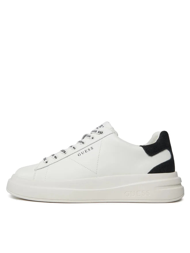 SCARPE GUESS ELBA FONDO MQ WHITE BLACK