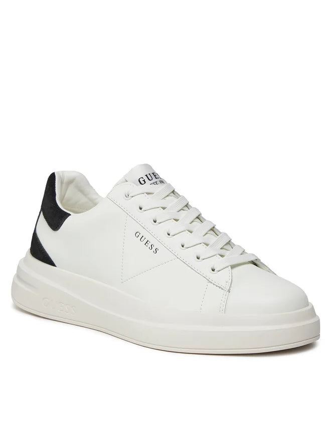 SCARPE GUESS ELBA FONDO MQ WHITE BLACK